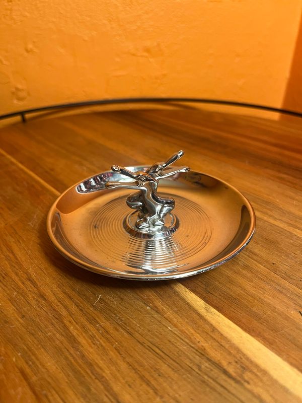 1950s Pincherette Pelicans Chrome Ashtray