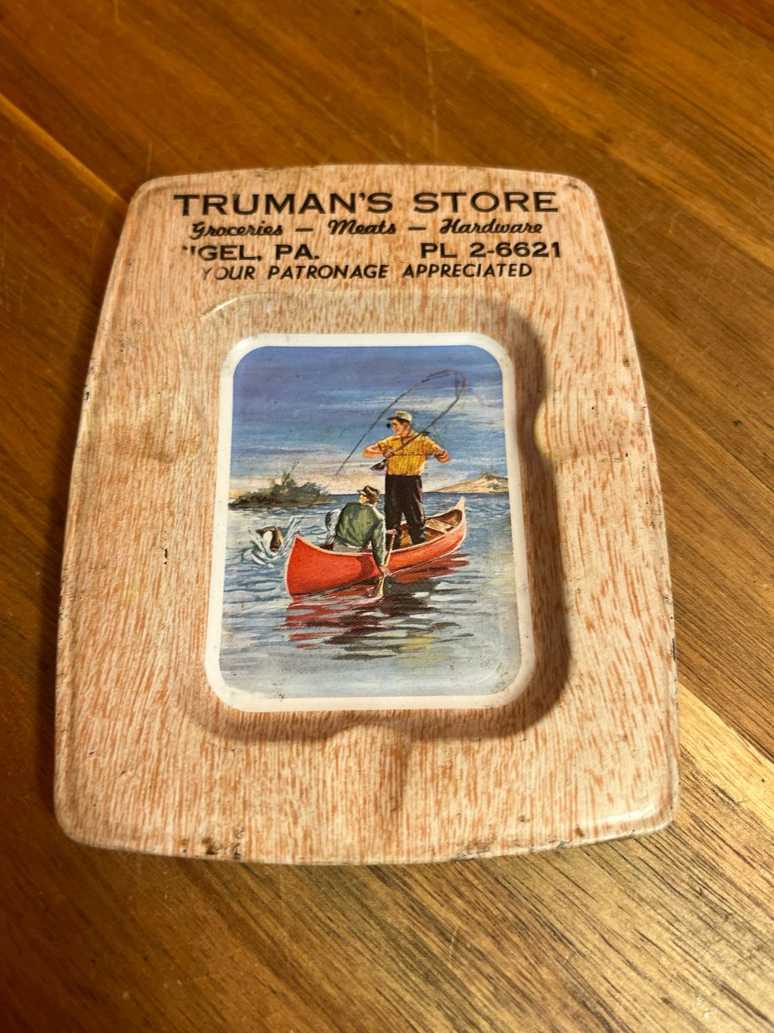 Truman’s Store PA Fishing Ashtray
