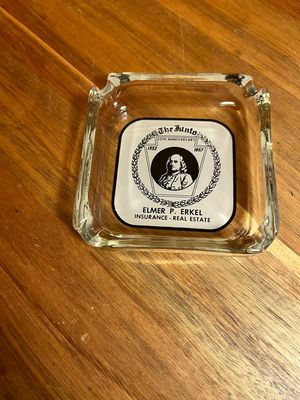 1957 25th Anniversary The Junto Elmer P Erkel Insurance Real Estate Ashtray