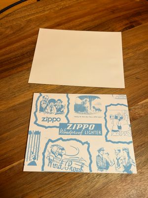 The Marks Of Zippo Card &amp; Envelope