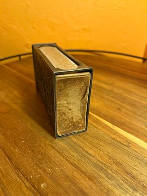 Probable Dutch 1930s Historical Scene Silver Oversized Matchbox Holder