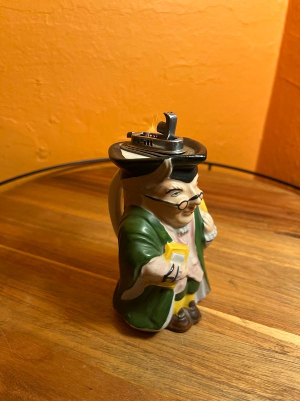 Professor Mug Ceramic Table Lighter