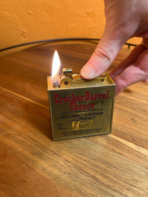 Cracker Barrel Brand Cheese Table Lighter