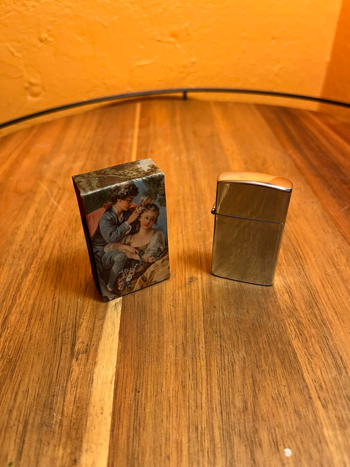 Italian Rococo Slim Lighter Case With Reliance Flip Top