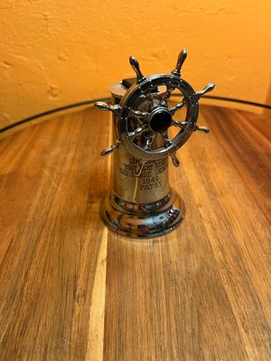 Customized 1946 ‘Patsy’ Ship’s Wheel Table Lighter