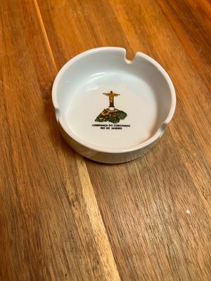 Lembrança Do Corcovado Jesus Statue Rio De Janero Souvenir Ashtray