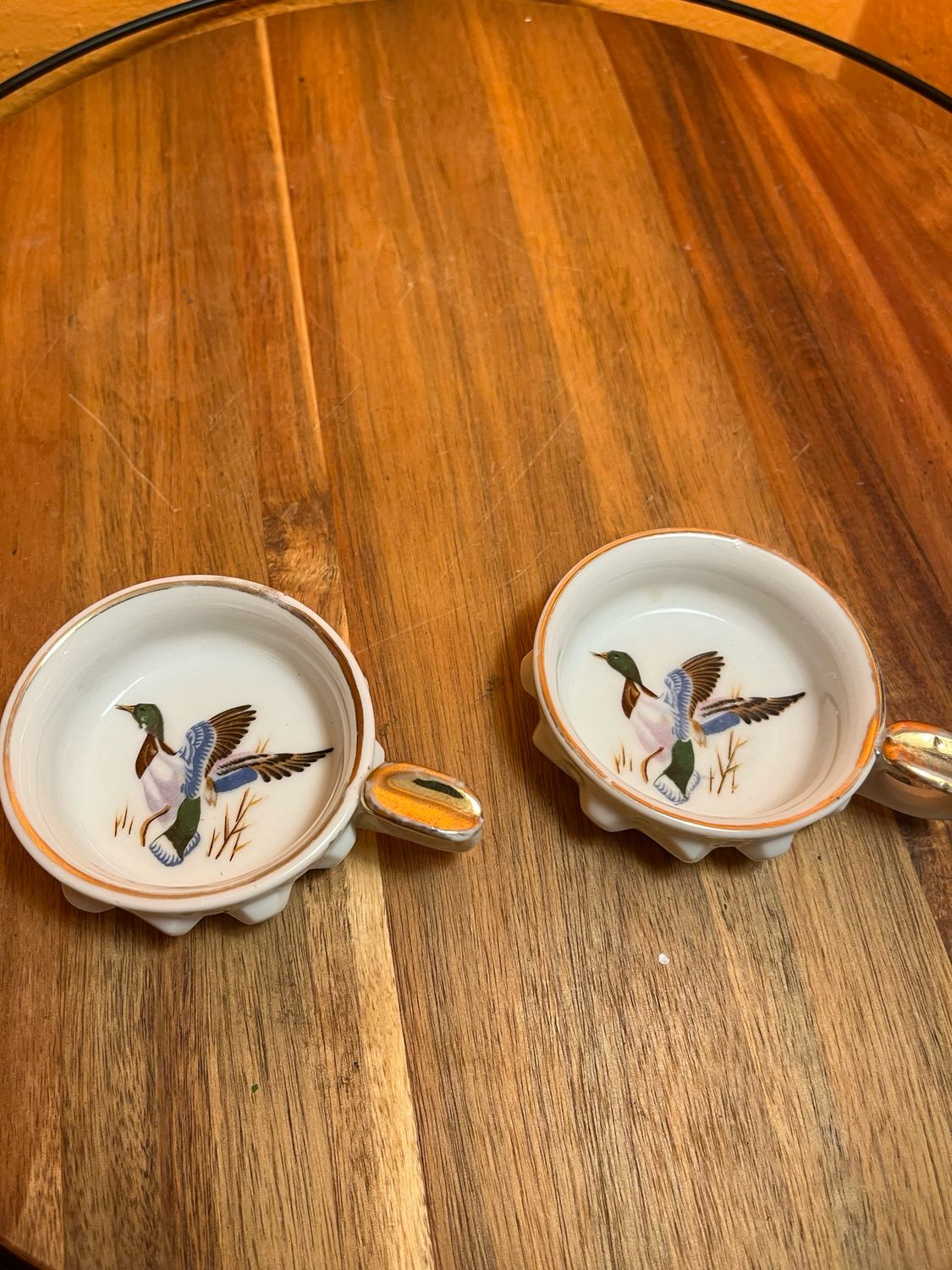 Mallard Drake Duck Teacup Ashtray