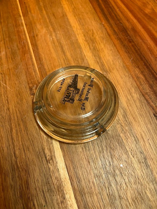 The Market Place Restaurant Glass Ashtray
