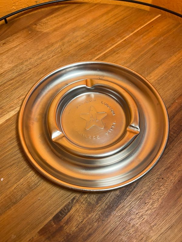 Allegheny Ludlum Stainless Steel Ashtray