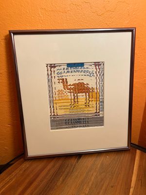 OOAK Camel Cigarette Carton Collage Framed Art