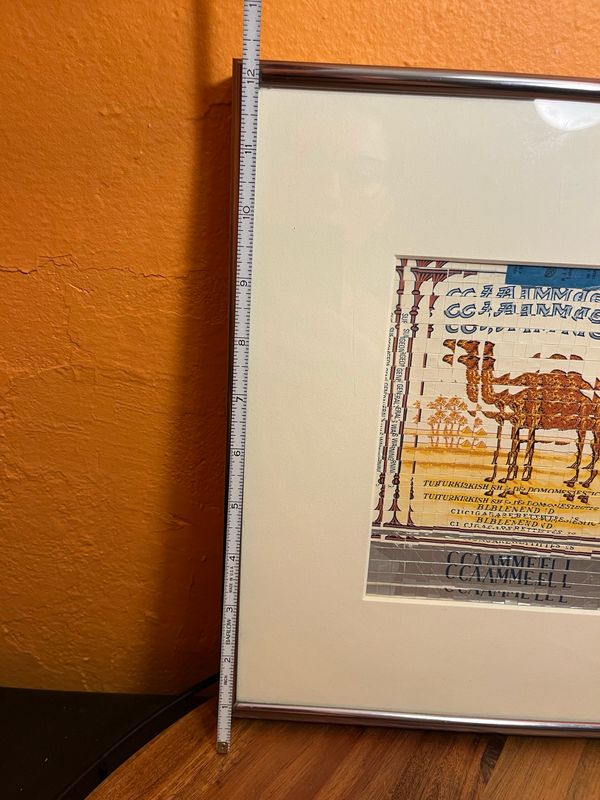 OOAK Camel Cigarette Carton Collage Framed Art