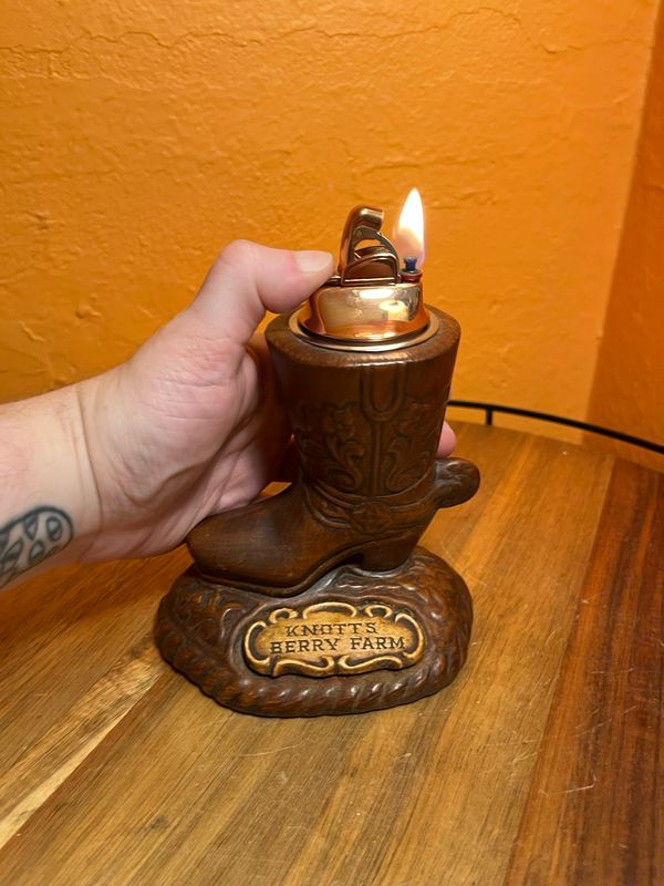 Knott’s Berry Farm Cowboy Boot Souvenir Table Lighter