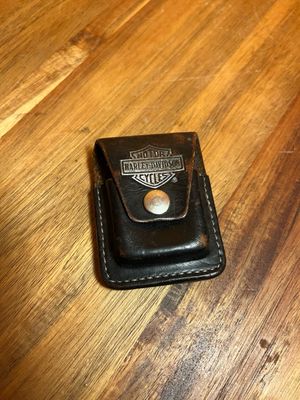 Harley Davidson Motorcycles Leather Lighter Belt Holster Case