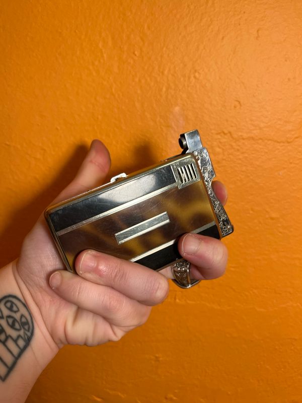 Tortoiseshell Lido Made In Occupied Japan Cigarette Case Lighter