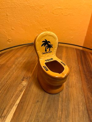 Clearwater Beach Rest Your Ash Souvenir Toilet Ashtray