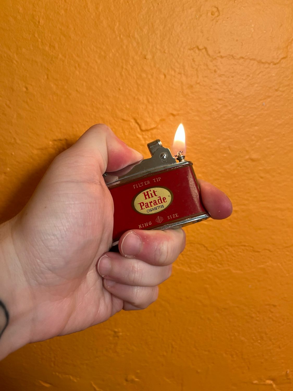 Hit Parade Cigarettes Flat Lighter