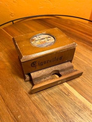Slightly Damaged New Jersey Turnpike Wooden Cigarette Dispenser