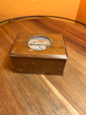 Slightly Damaged New Jersey Turnpike Wooden Cigarette Dispenser