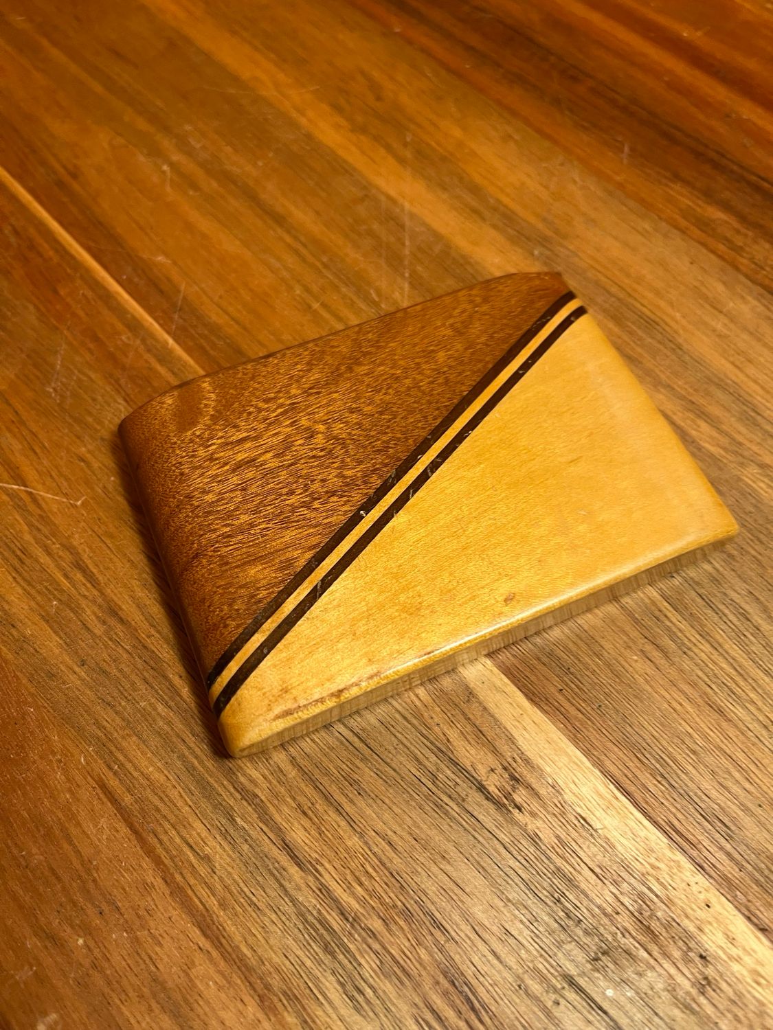 Two Tone Wooden Cigarette Case