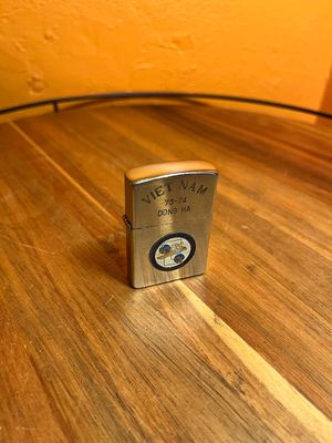 Vietnam 73-74 Dong Ha Where There’s Dope There’s Hope Knockoff Zippo Flip Top Lighter