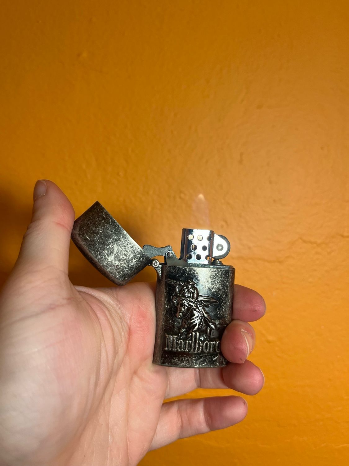 Marlboro Cowboy Prototype Flip Top Lighter