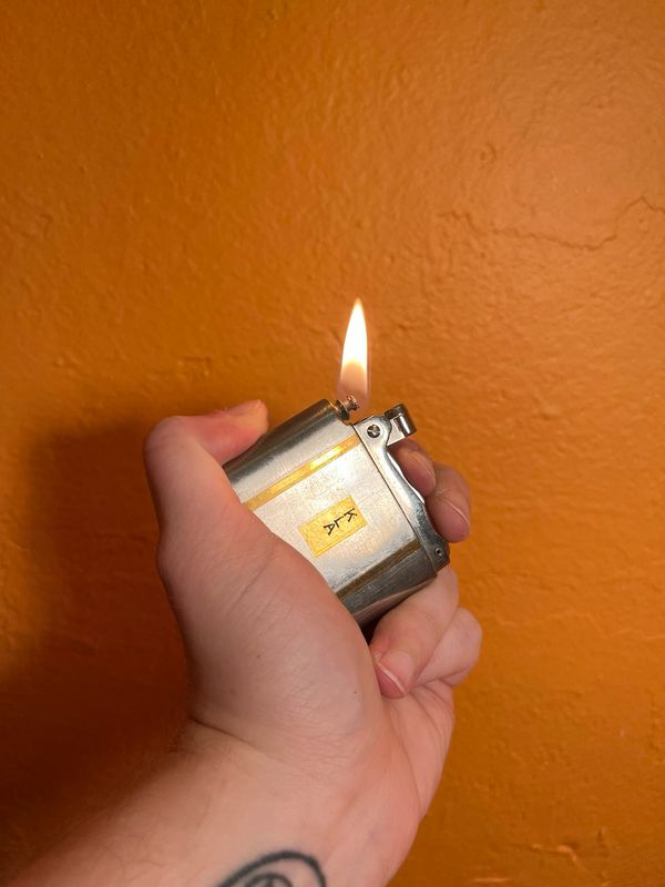 Customized ‘KLA’ Elgin American Flat Lighter
