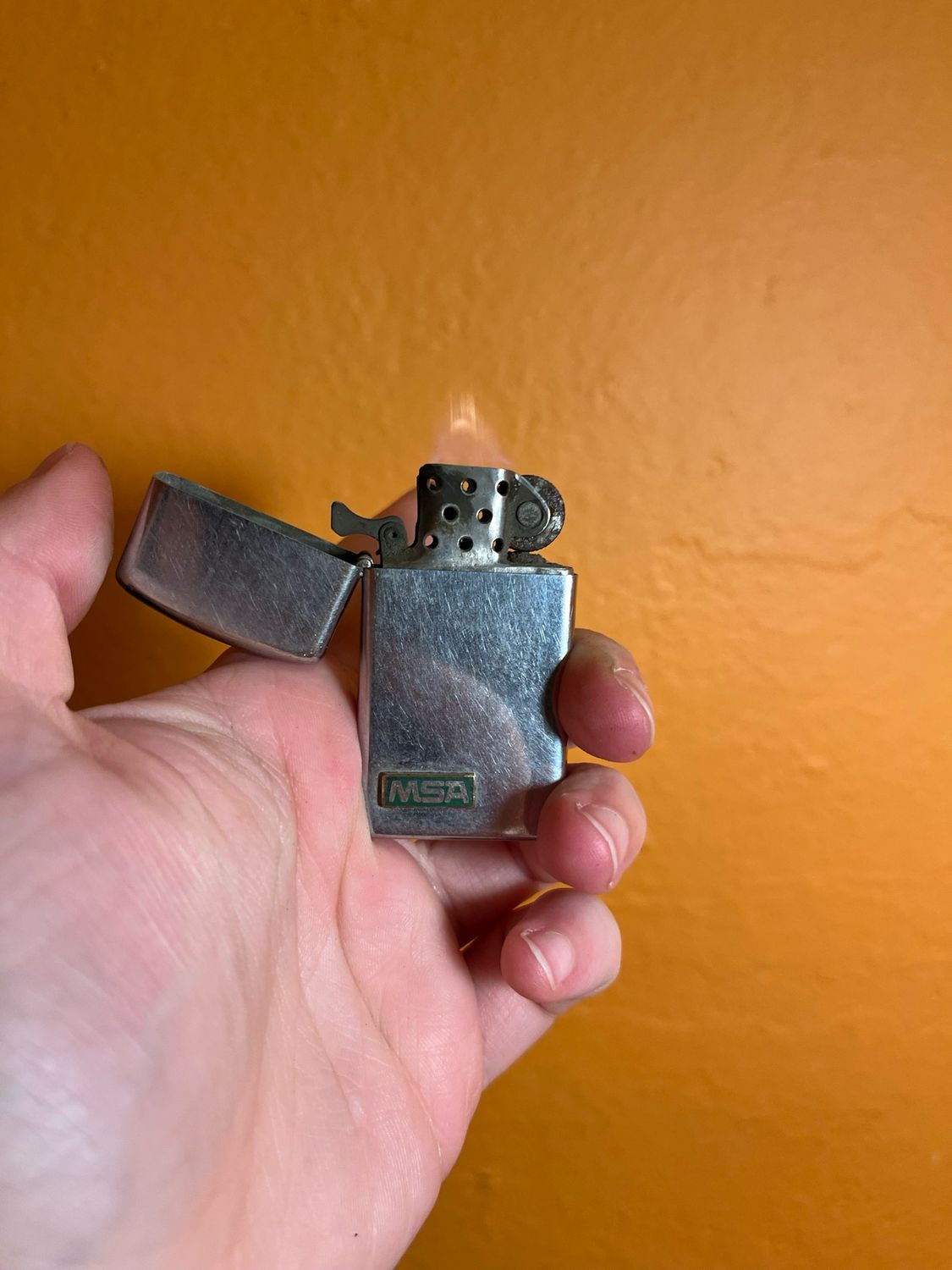 1972 MSA Zippo Slim Lighter