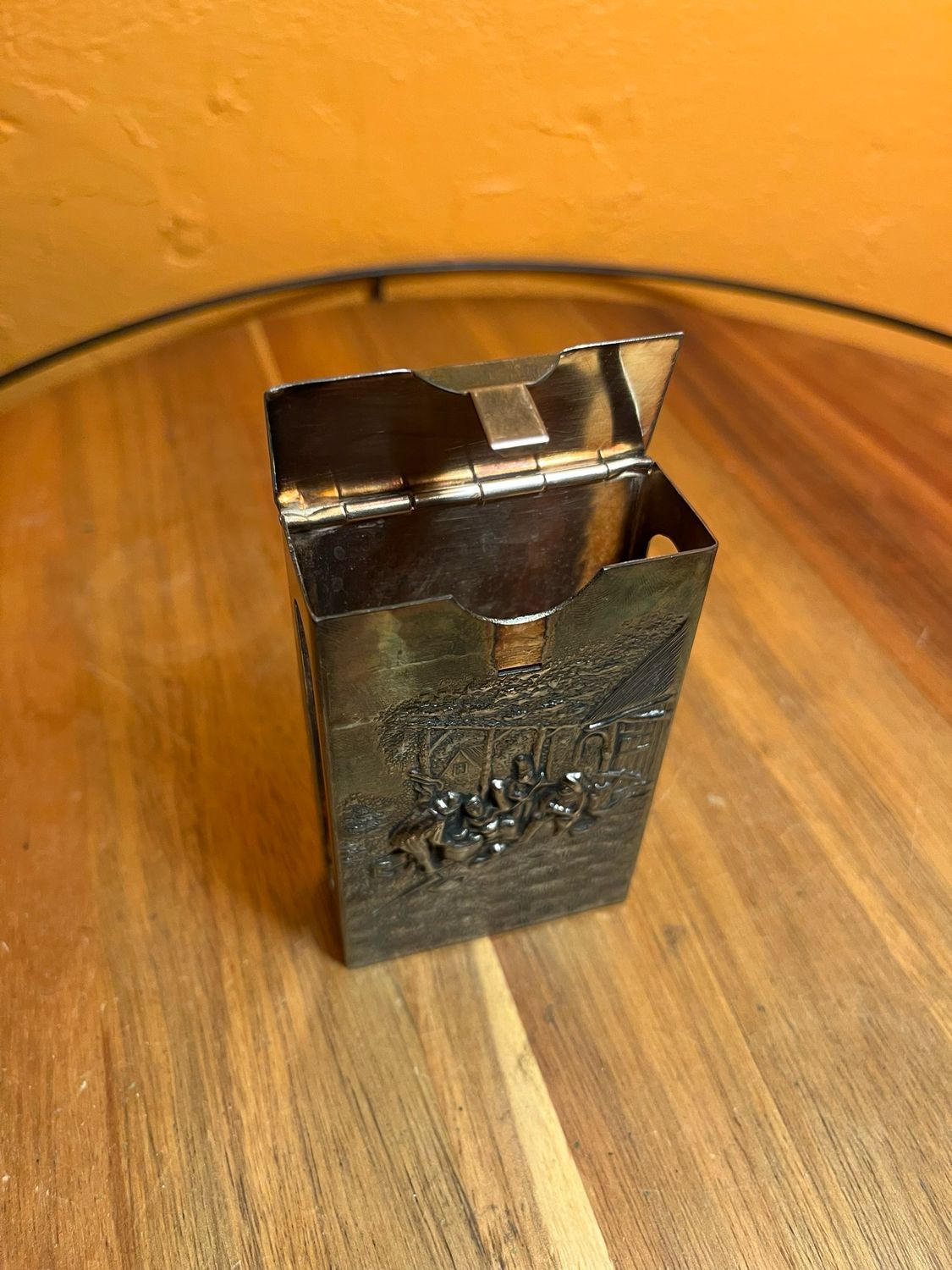 Customized ‘No Zabulla! Love From Us’ Danish Silver Cigarette Carton Case
