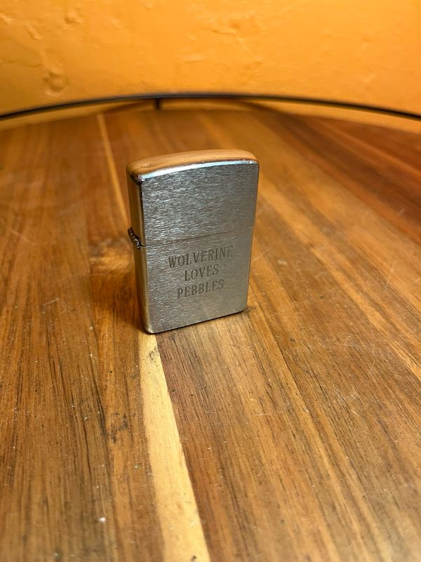 1993 Customized ‘Wolverine Loves Pebbles’ Zippo Lighter