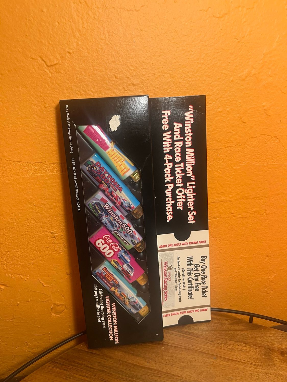 1990s Winston Racing Disposable Lighter Set