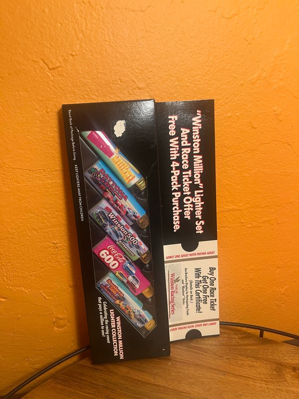 1990s Winston Racing Disposable Lighter Set