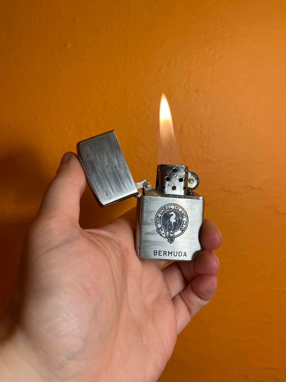 The Coral Island Club Bermuda Flip Top Lighter
