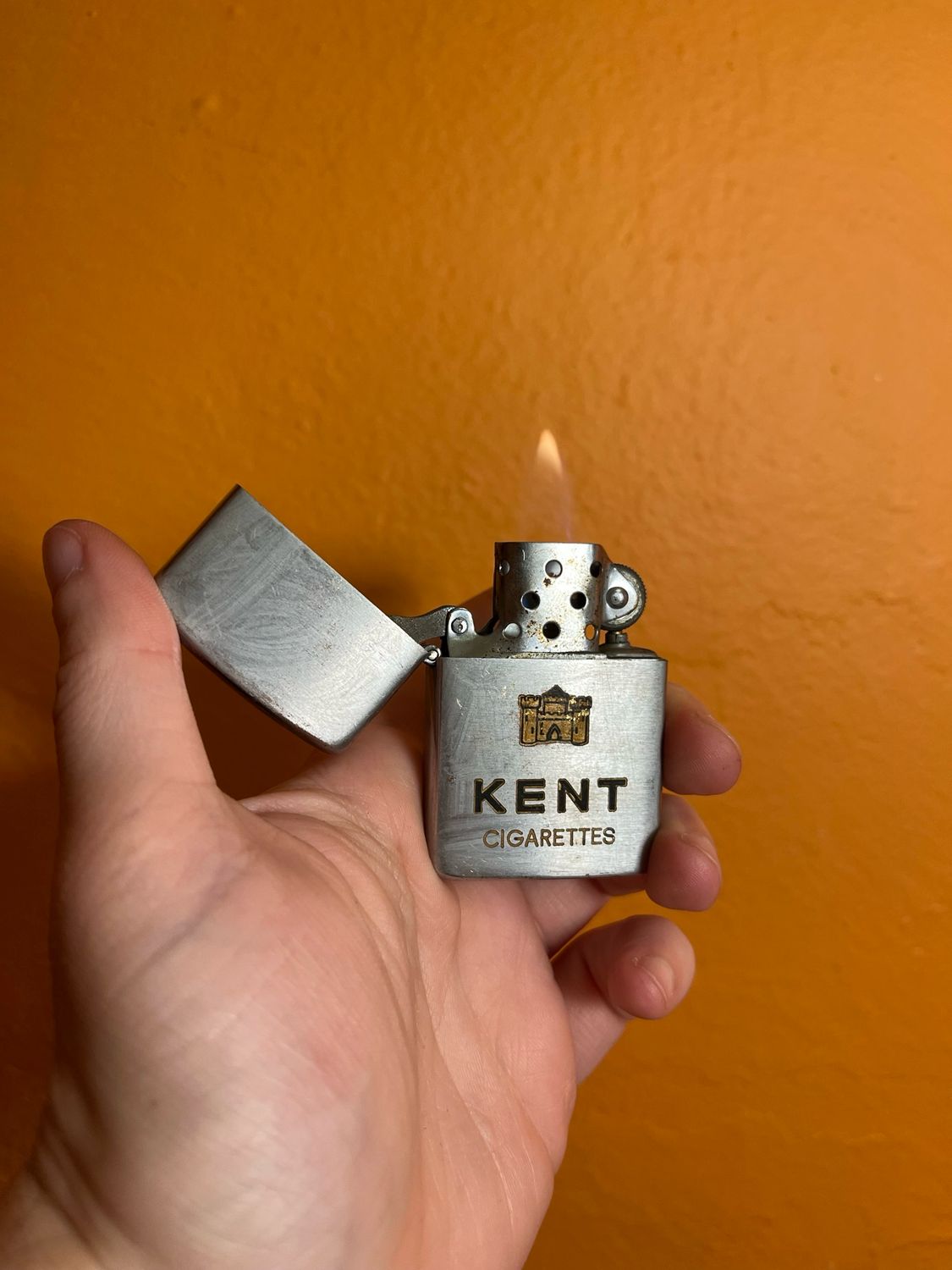 Kent Cigarettes Flip Top Lighter
