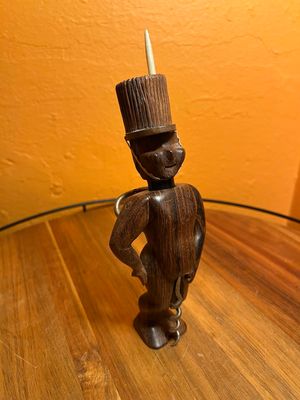 Wooden Soldier Novelty Table Lighter Bottle Opener Combo