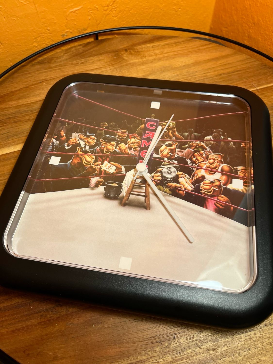 1990s Camel Smokin Joe Boxing Ring Clock
