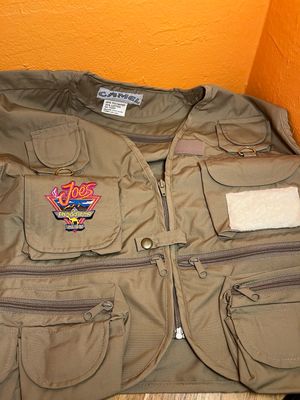 1990s Camels Smokin Joe Fish &amp; Game Club Fishing Vest