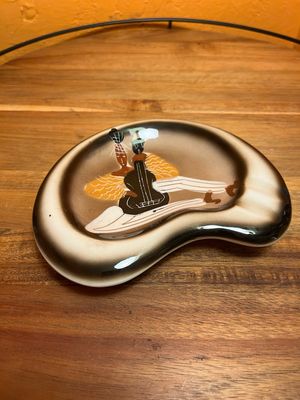 Black Cello Player Ashtray