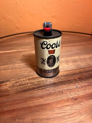 Coors Lite Can BIC Lighter Holde Table Lighter Base