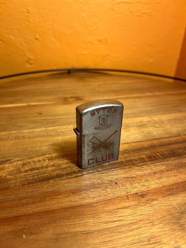51-52 Kimpo Korea 67 Top 3 Club Flip Top Militaria Lighter