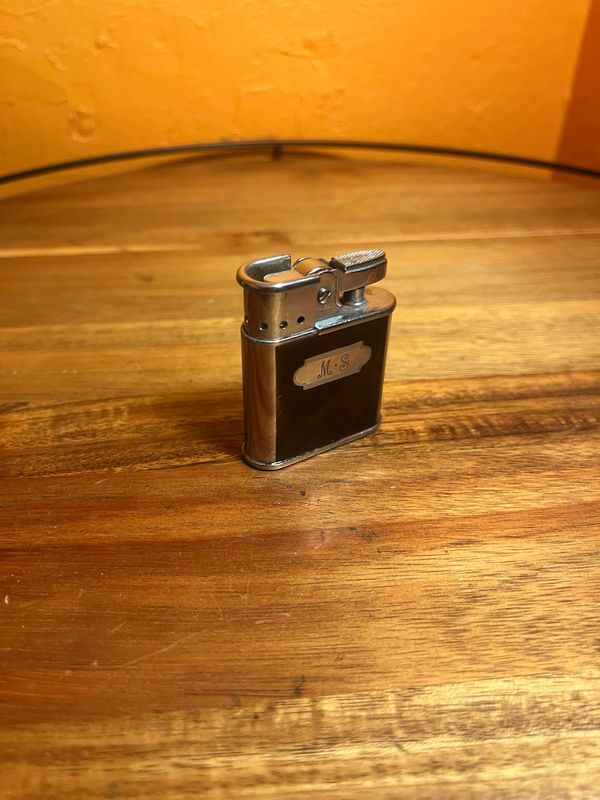Customized ‘MS’ Ronson Whirlwind Lighter