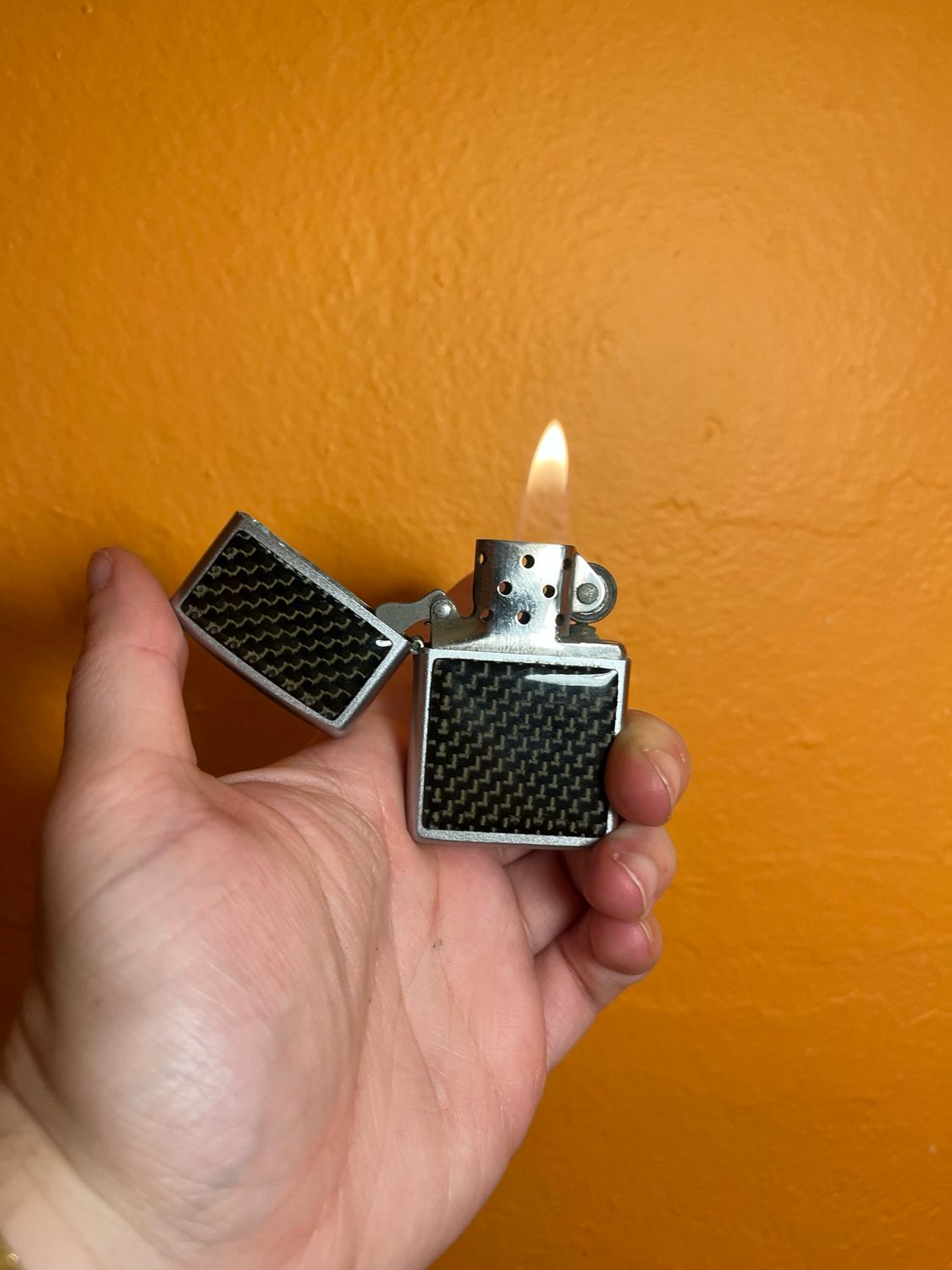 2000 Lenticular Black Panel Zippo Lighter
