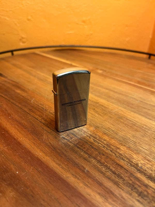 1974 General Dynamics Pomona Division Zippo Slim Lighter