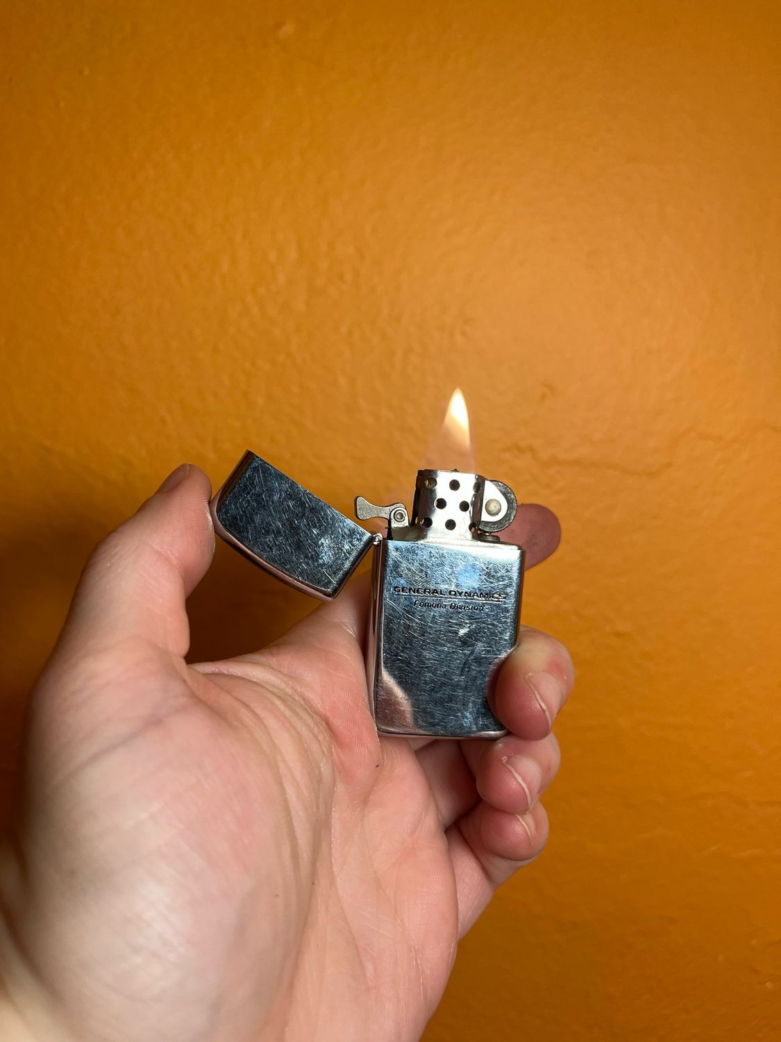 1974 General Dynamics Pomona Division Zippo Slim Lighter