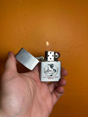 1959 USS Charles P Cecil DDR 835 Ship Zippo Lighter