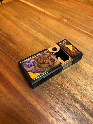 Y2K Holographic Screaming Skulls Combination Lighter Ashtray