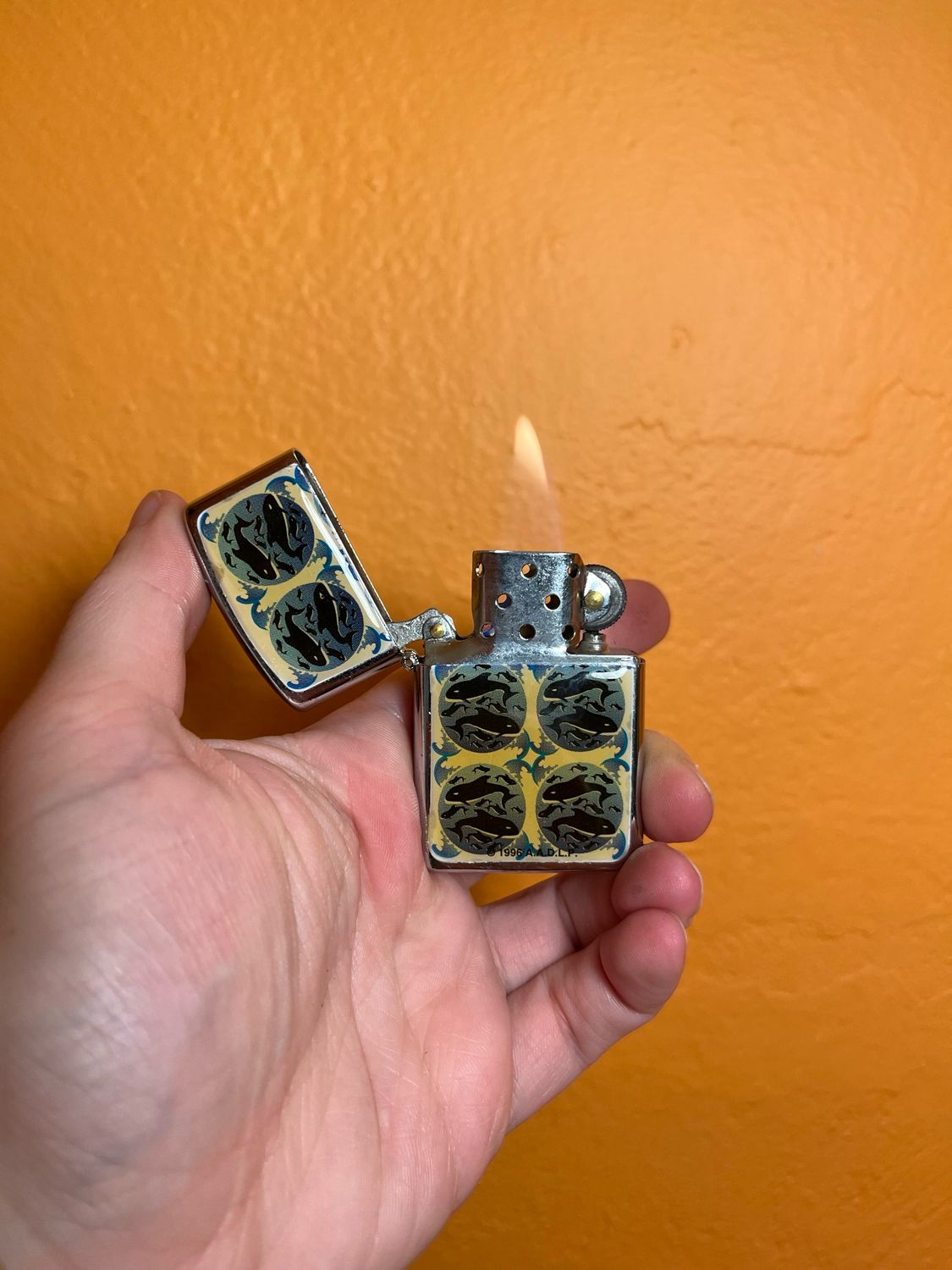 AADLP Orca Whales Flip Top Lighter