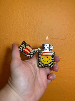 1996 AADLP Rave Smiley Face Flip Top Lighter