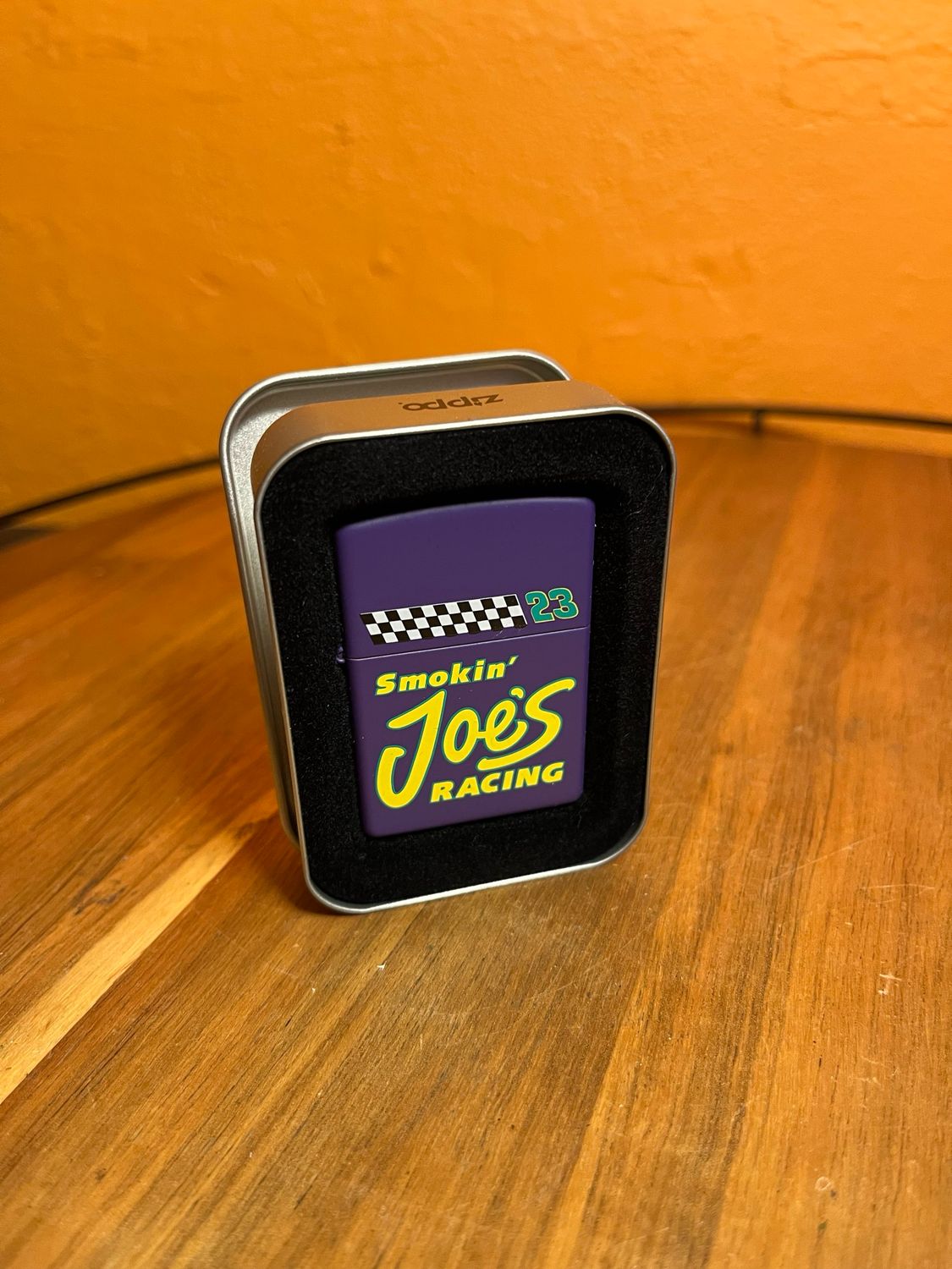 1997 Smokin Joe’s Racing Camel Purple Sealed Unstruck Zippo Lighter
