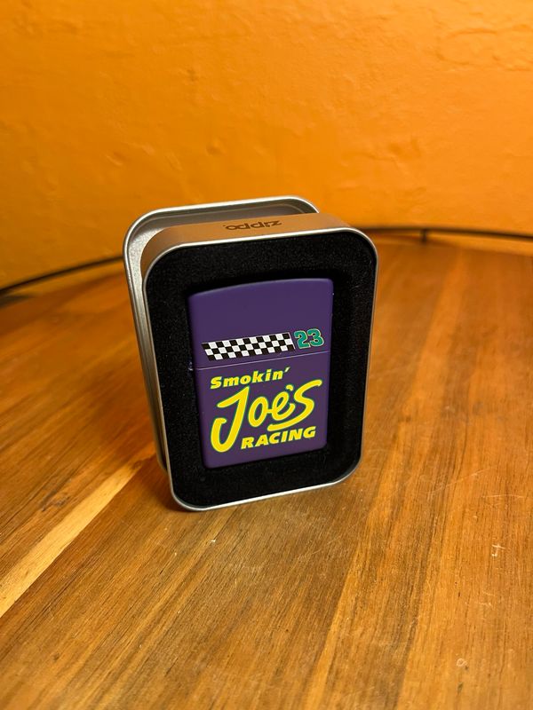 1997 Smokin Joe’s Racing Camel Purple Sealed Unstruck Zippo Lighter