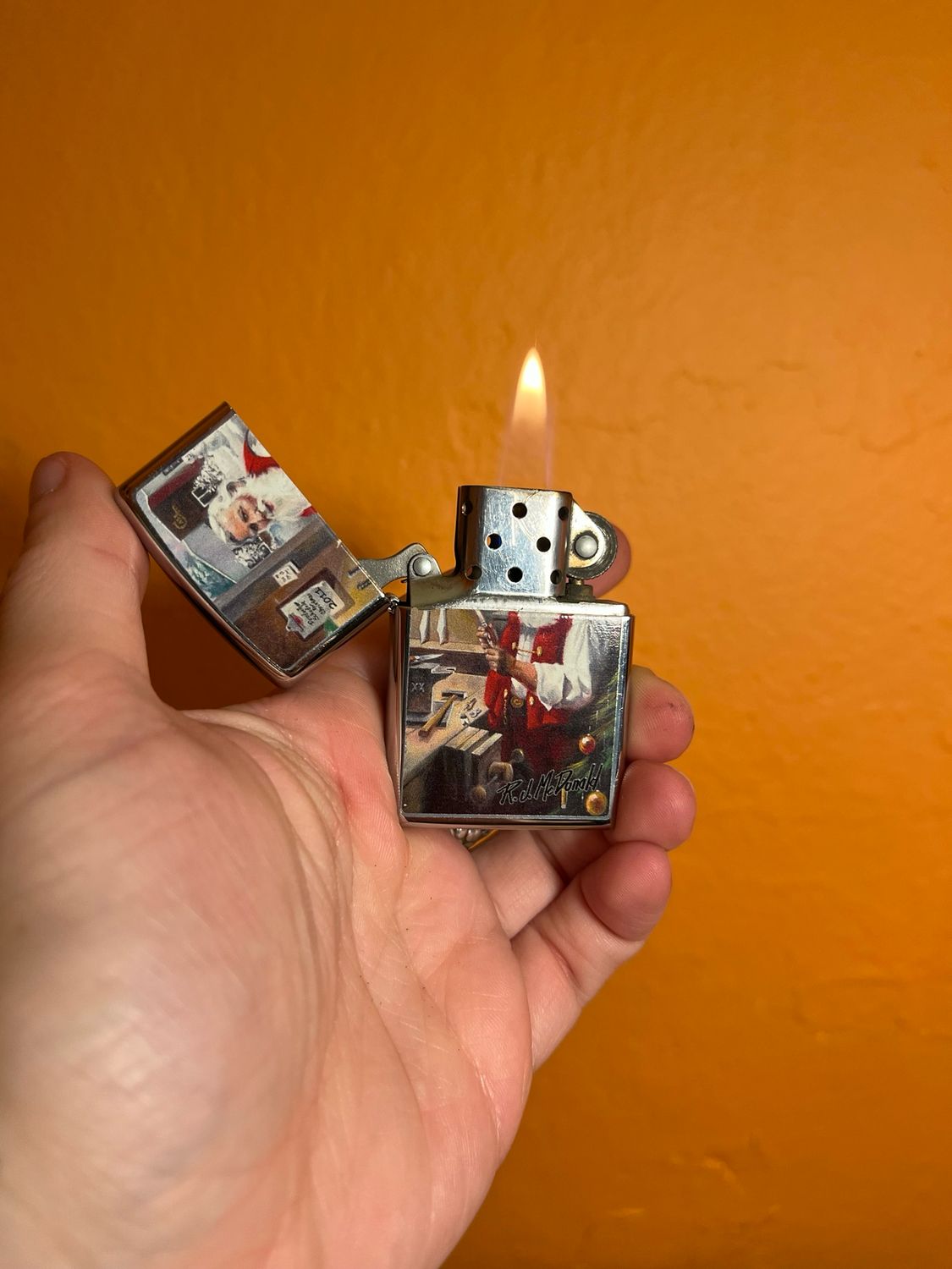 2011 RJ McDonald Santa Christmas Zippo Lighter